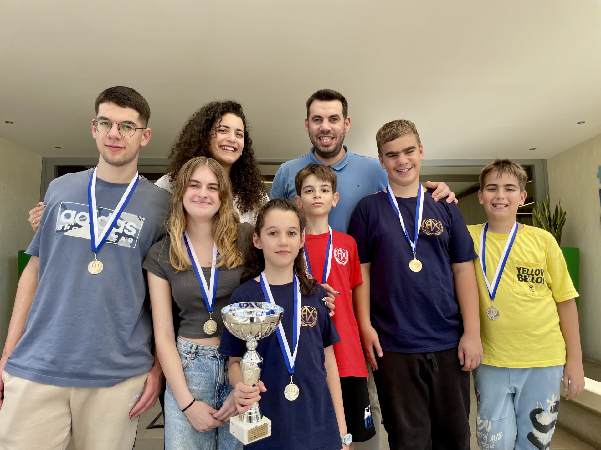 2η θέση για την ομάδα σκακιού του Ομίλου Αντισφαίρισης Χανίων στους Τελικούς Κρήτης Παίδων-Κορασίδων