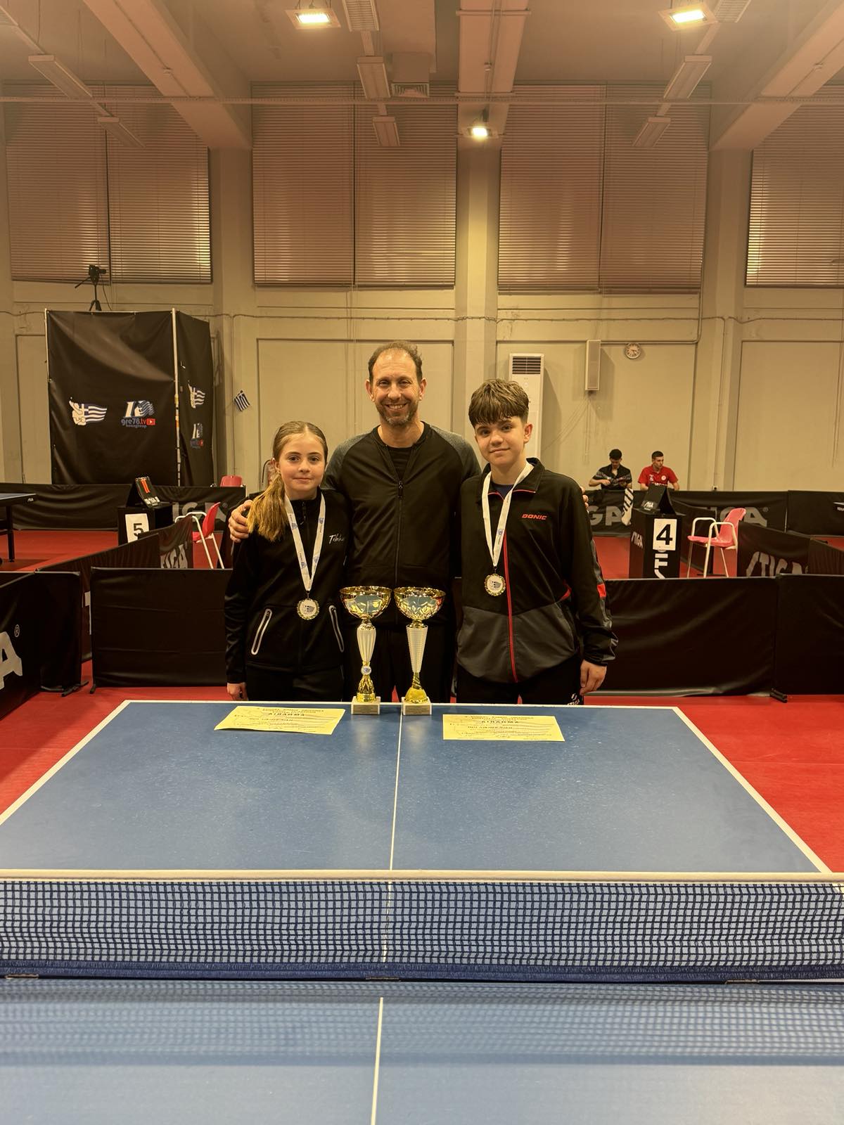 Δυναμική παρουσία και πρωταγωνιστικοί ρόλοι για τον ΟΑΧ στο 6ο Αναπτυξιακό Τουρνουά ping-pong